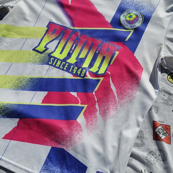 Puma Soccer Jersey Medium 90s Skater Hiphop Streetwear Graffiti Hype Oldschool - Picture 2 of 5